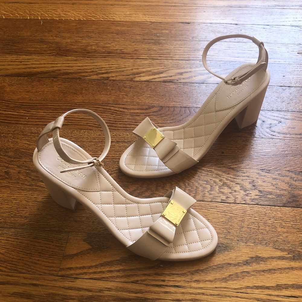 Cole Haan Patent Sandal with Bow